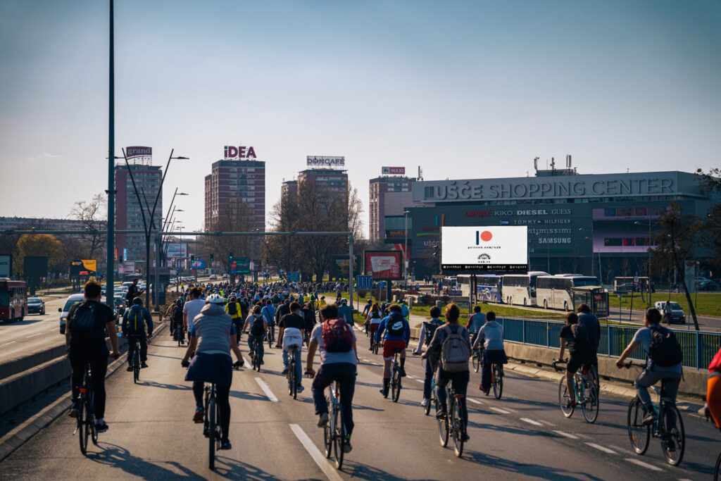 ulice za bicikliste kritična masa ide na savski nasip