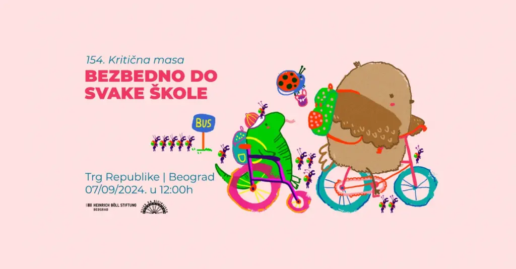 Bezbedno do svake škole Kritična masa biciklistička vožnja