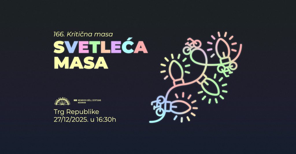 Svetleća Kritična masa decembar 2025.
