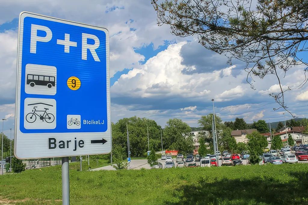 Park and ride u Ljubljani Izvor: Ljubljana info
